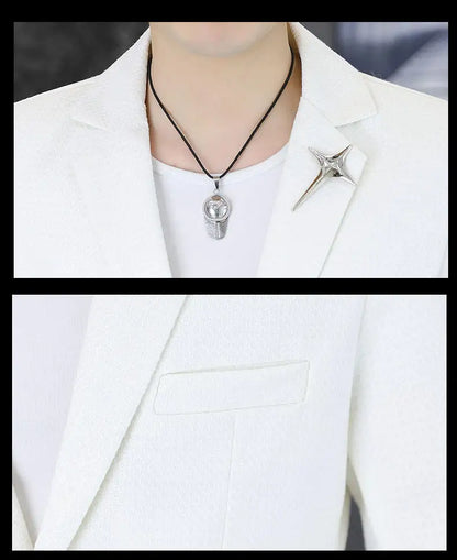Men's Slim Fit Fashionable Hair Stylist Little Blazer Autumn 2026 New Arrival Trendy Small Jacket for Younger Men