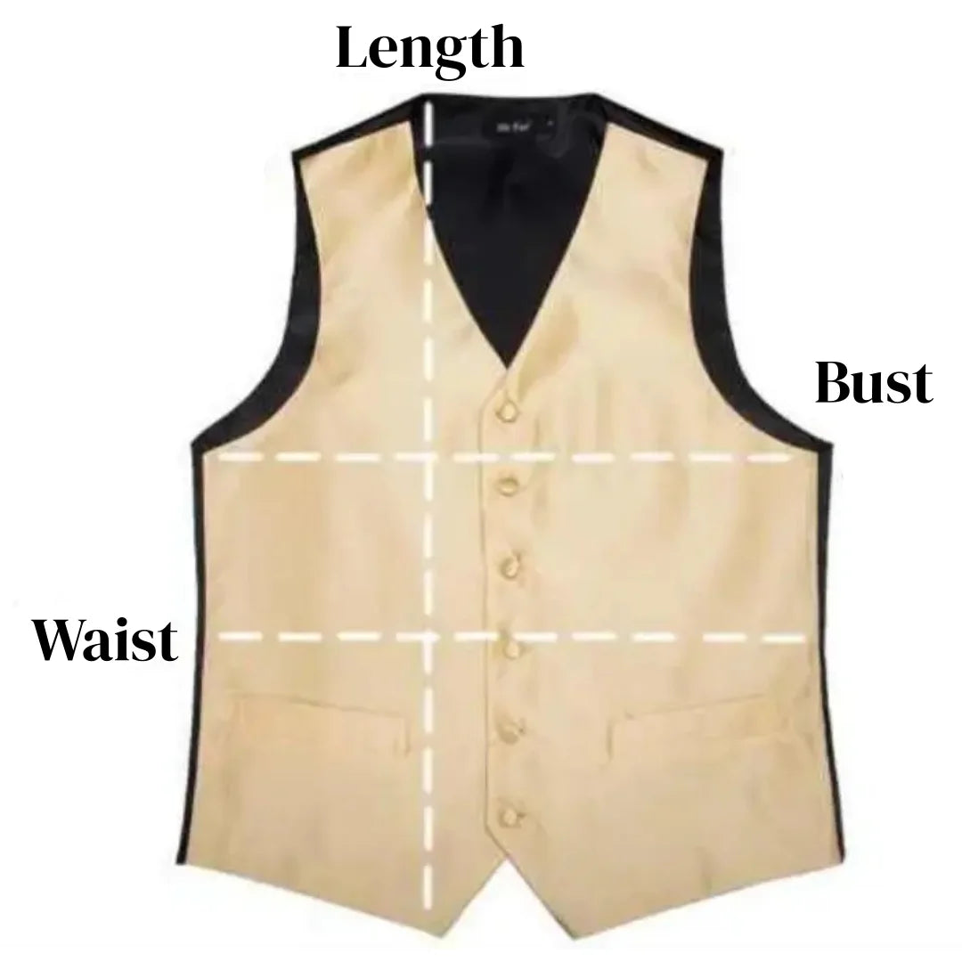 Men's Formal Vest Single Button Lapel Waistcoat for Wedding Banquet and Business