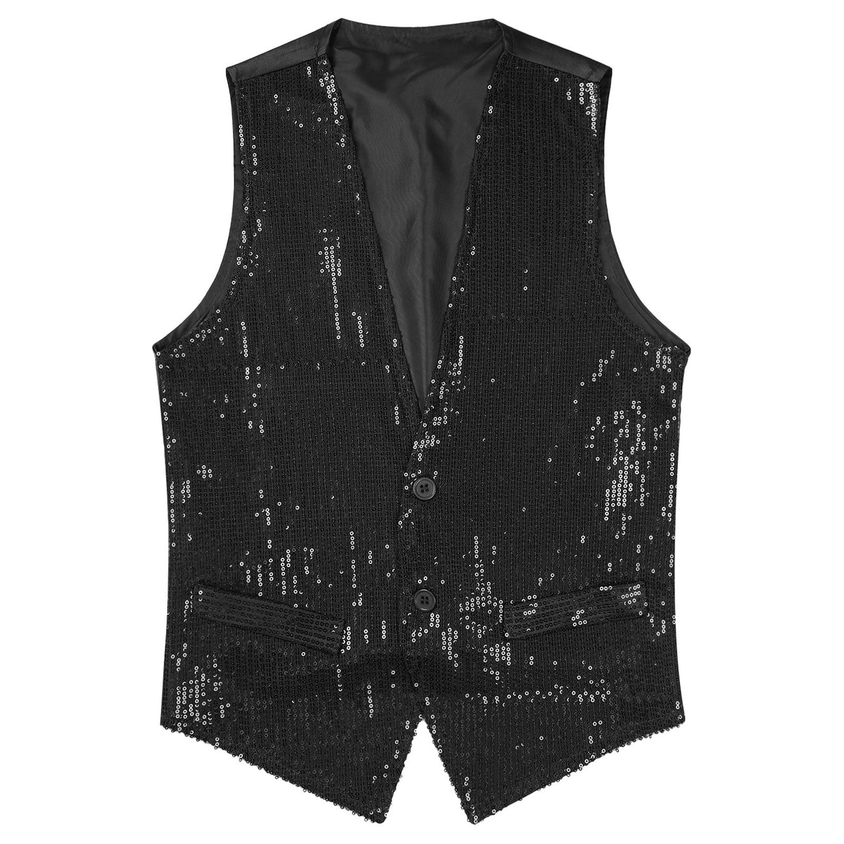 Fashion Women Sleeveless Vests Glittery Sequins Vest Music Festival Clubwear Waistcoat for Jazz Dancing Party Club Costumes