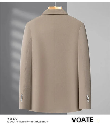 2026 Spring/Summer New High-End Suit Jacket Men's Lightweight Soft and Breathable Fashion Business Casual Jacket Top