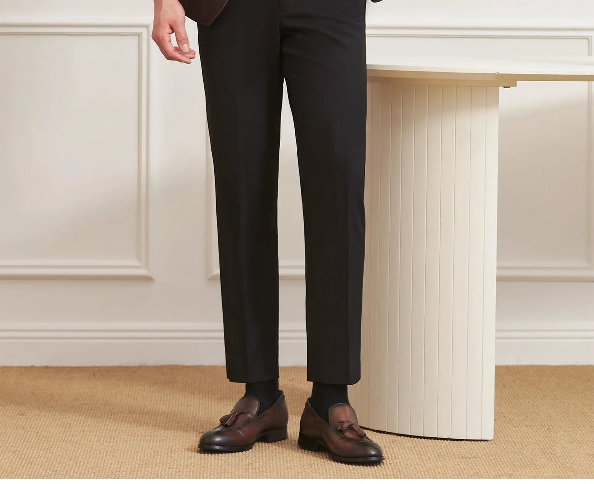 High Quality Men's Denim Style Suit Jacket Vintage Luxury Slim Fit Business Fashion Casual Suit Coat Formal Wedding Tuxedos