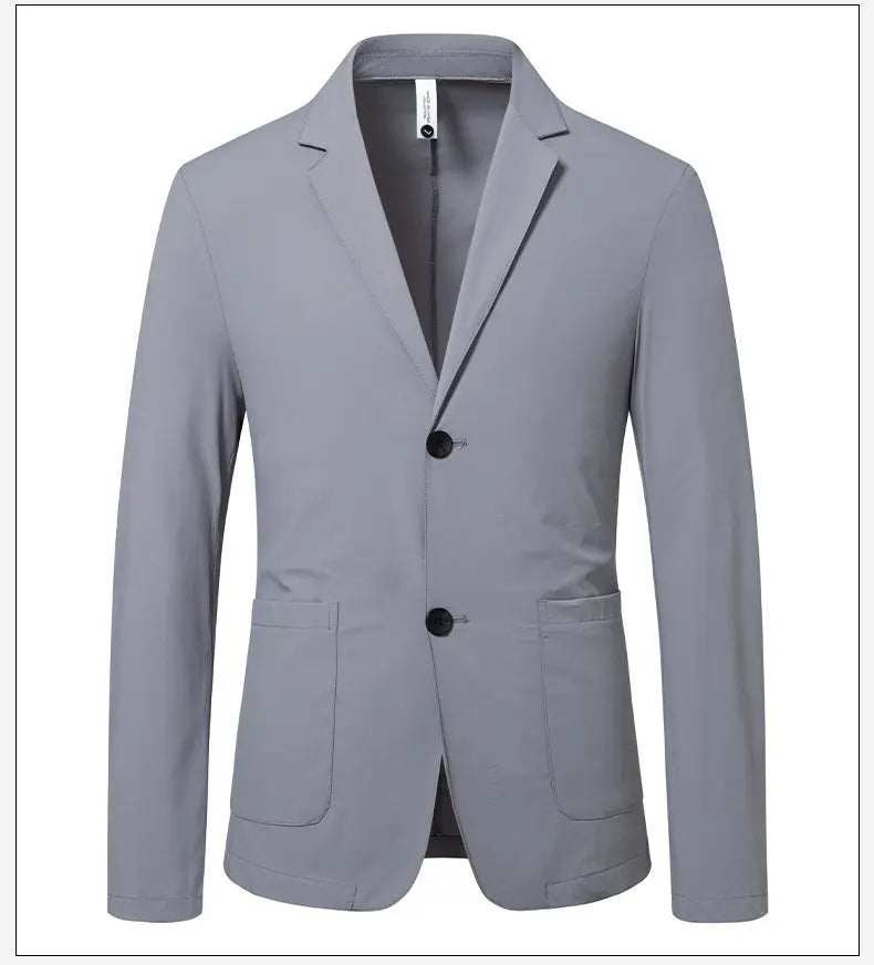 Sun Protection Lightweight Blazer - Fashionable Business Outdoor Travel Wedding Casual Korean Style Men's Lightweight Blazer
