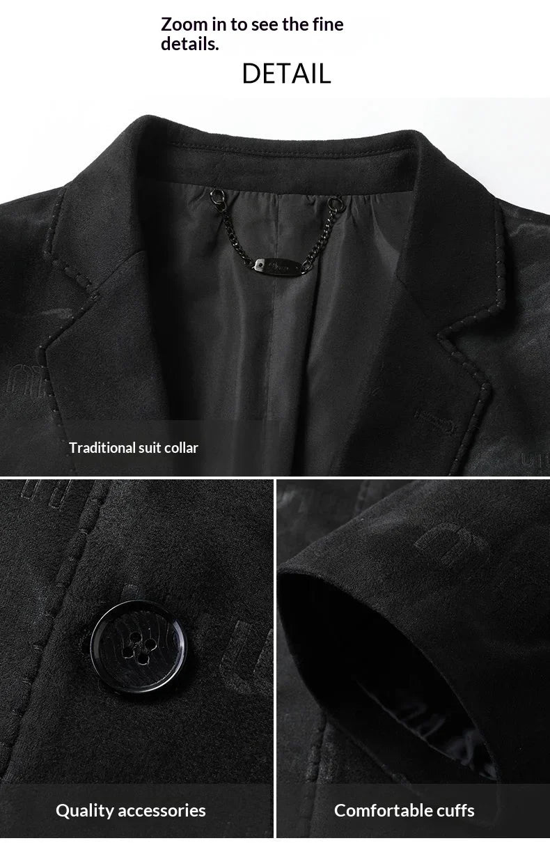 Blazer Men Fashionable Business Outdoor Travel Youth Campus Wedding Versatile Gentleman Host Slim-fit Casual Korean Style Blazer