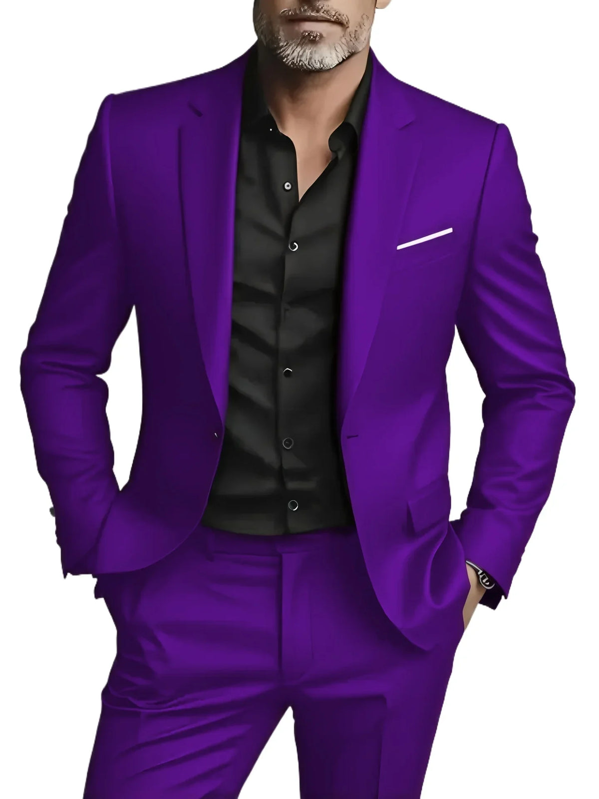 2 Pièces Costumes Homme Grande Taille Pour Mariage Marié Tuxedos Bal Ensembles Blazer Homme D'affaires Trajes De Hombre