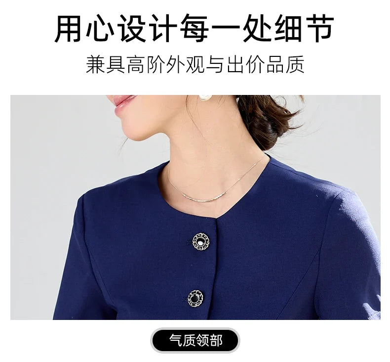 Elegant fashionable professional women's wear,  two-piece short-sleeved blazer+pants. New arrival for spring summer 2026