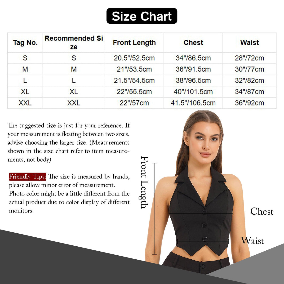 Elegant Women's Halter Vests Sleeveless Suits Waistcoat Mujer OL Office Ladies Crop Top for Business Commuting Formal Clothes