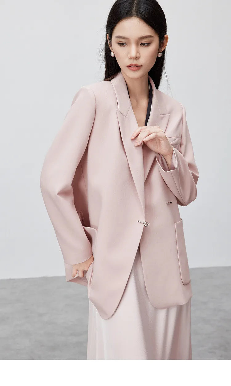 Black Blazer Suit Jacket Women 2026 Spring Fall Fashion Trend Elegant Office Ladies Work Wear Clothing 153XC3230X