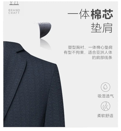 Blazer Men Fashion Gentleman Business Versatile Slimming British Style Solid Colors Hosting Performances Casual Weddings Blazer