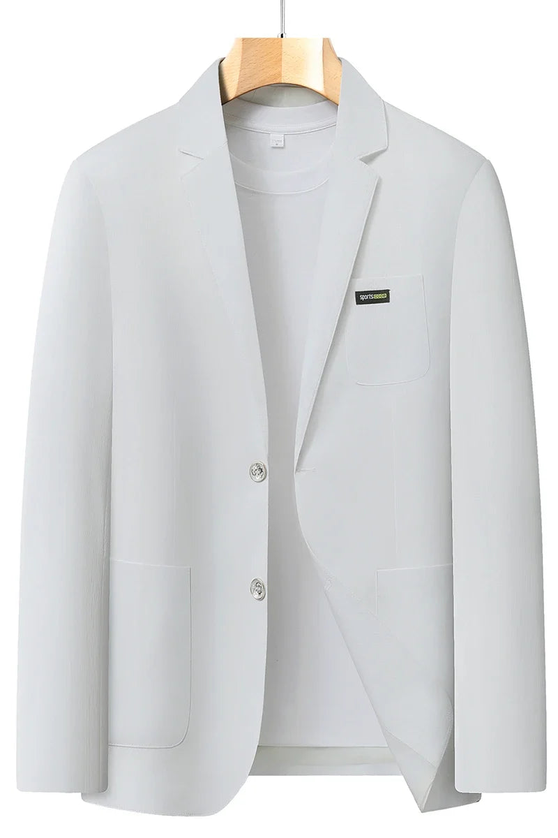 2026 Spring/Summer New High-End Suit Jacket Men's Lightweight Soft and Breathable Fashion Business Casual Jacket Top