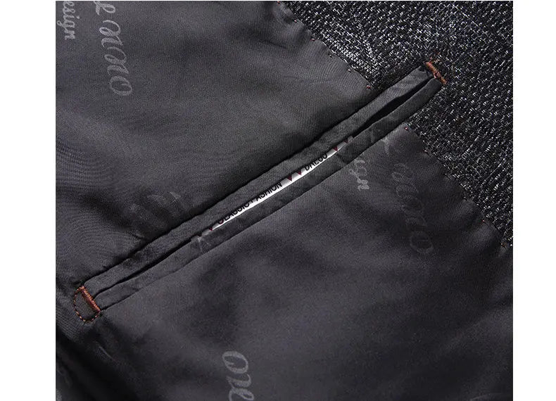 Blazer's New Men's Fashionable Business Wedding Banquet Casual Hosting Dress Showcases A High-end Middle-aged Gentleman Blazer