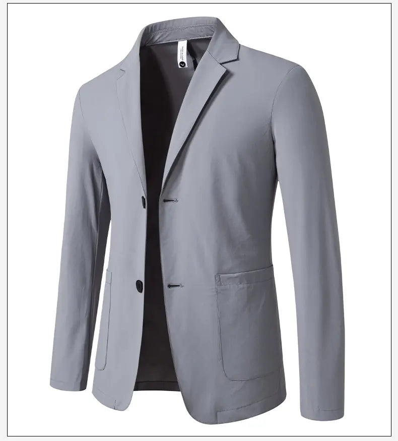 Sun Protection Lightweight Blazer - Fashionable Business Outdoor Travel Wedding Casual Korean Style Men's Lightweight Blazer