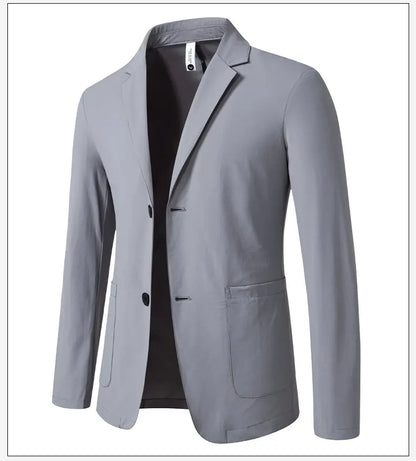 Sun Protection Lightweight Blazer - Fashionable Business Outdoor Travel Wedding Casual Korean Style Men's Lightweight Blazer