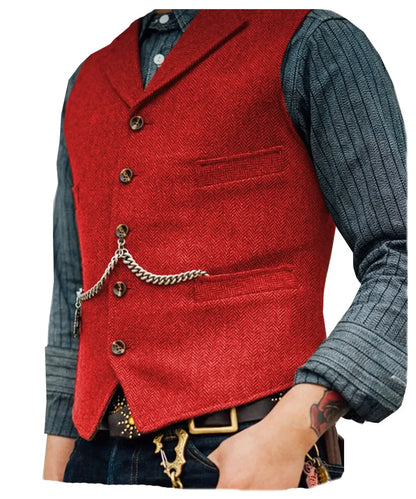 Men's Suit Vest for Wedding & Smart Casual – Multi-Color Waistcoat