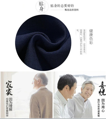 Spring and Autumn New Middle-aged and Elderly Men Father Tang Jacket Chinese Style Hanfu National Wind Grandpa Coat Jacket
