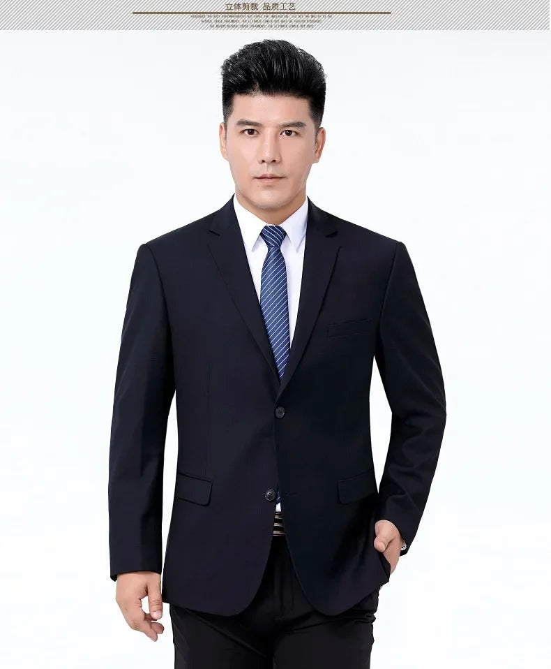 Men's Smart Casual Suit – Single Breasted Formal Suit for Weddings, Business & Office Wear