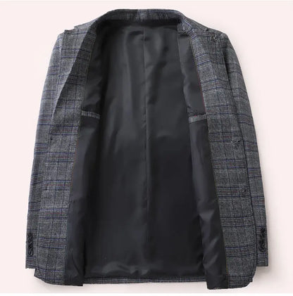 Men's Slim Fit Blazer for Business Casual and Smart Casual Occasions – Spring Autumn Jacket