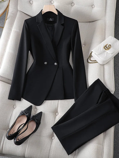 Plus Size Ladies Blazer Jacket Women Temperament Design OL Sense Niche Fashion Career Formal Dress Interview Workwear Suits