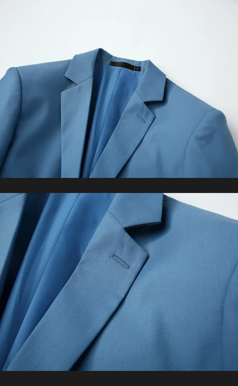 Blazer Outdoor Men's Fashion Business Travel Camping Wedding Trend Host Slim Fit Campus Leisure Breathable Korean Style Blazer