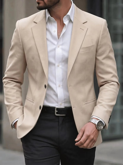 Sage Green Suits Blazer for Men Slim Fit Notch Lapel Single Breasted Men Suit Jacket 1 Piece Italian Style Fashion Male Coat
