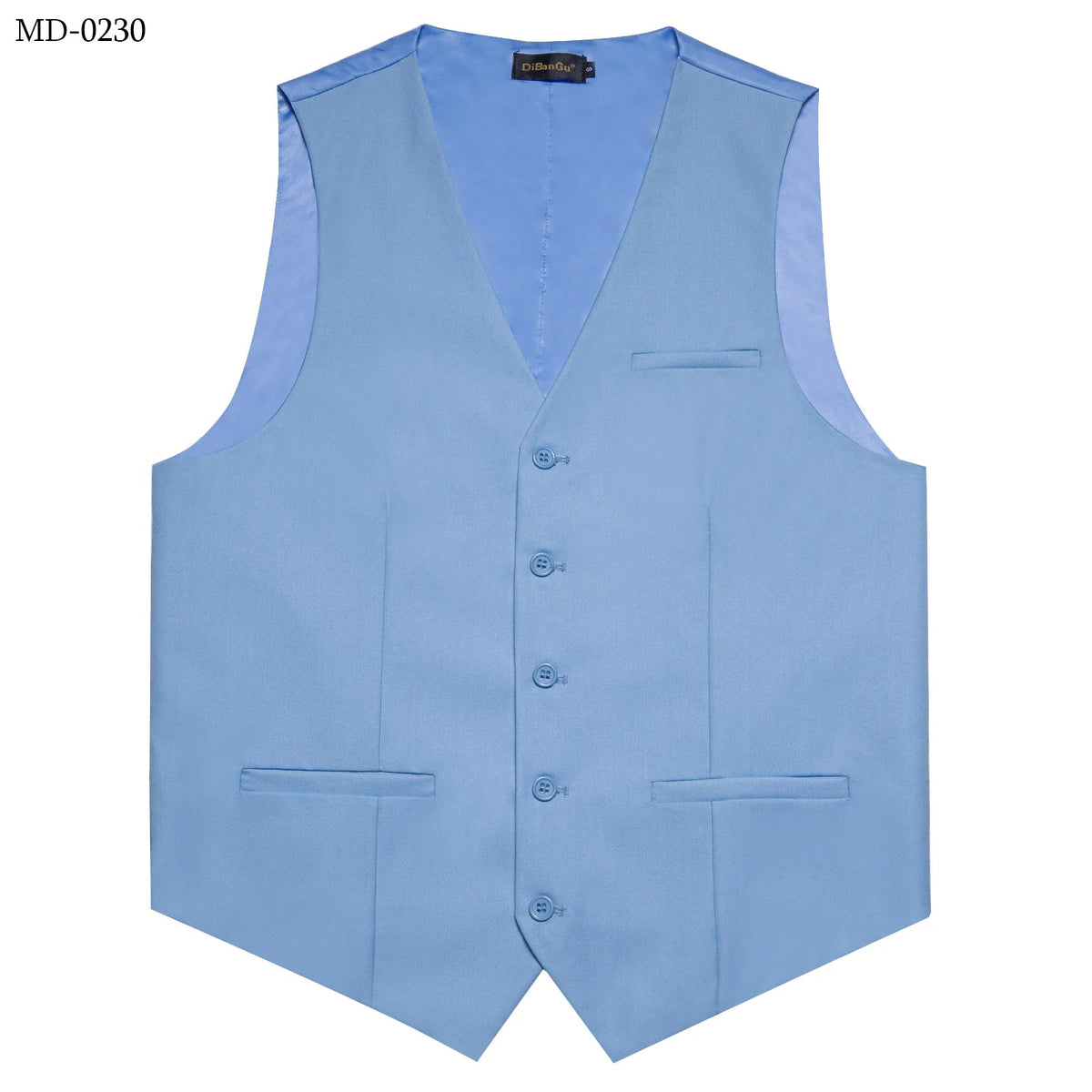 Men's Suit Vest – Solid Formal Waistcoat for Wedding, Party & Business Wear