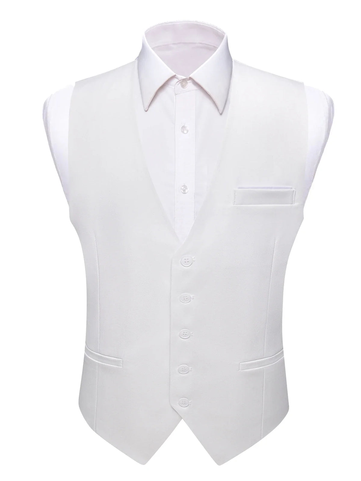Men's Satin Formal Vest – Multi-Color Wedding & Business Waistcoat for Men