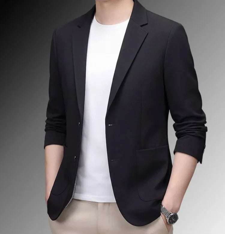 Men's Premium Linen Blend Casual Blazer, Summer Breathable UV Protection Jacket