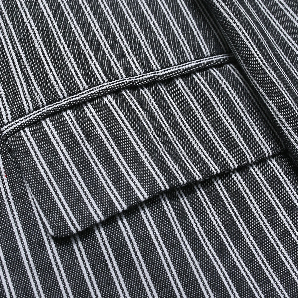 Striped Blazer Jacket Man Suits Luxury Sacos Hombres Elegantes 2025 Coats Men Casual Single Button Social Business Blazers Coats