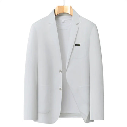 2026 Spring/Summer New High-End Suit Jacket Men's Lightweight Soft and Breathable Fashion Business Casual Jacket Top