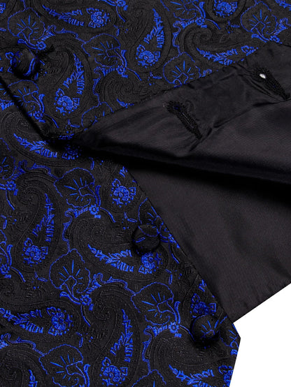 Men's Vest and Tie Set – Paisley Floral Waistcoat with Necktie for Weddings and Business Occasions