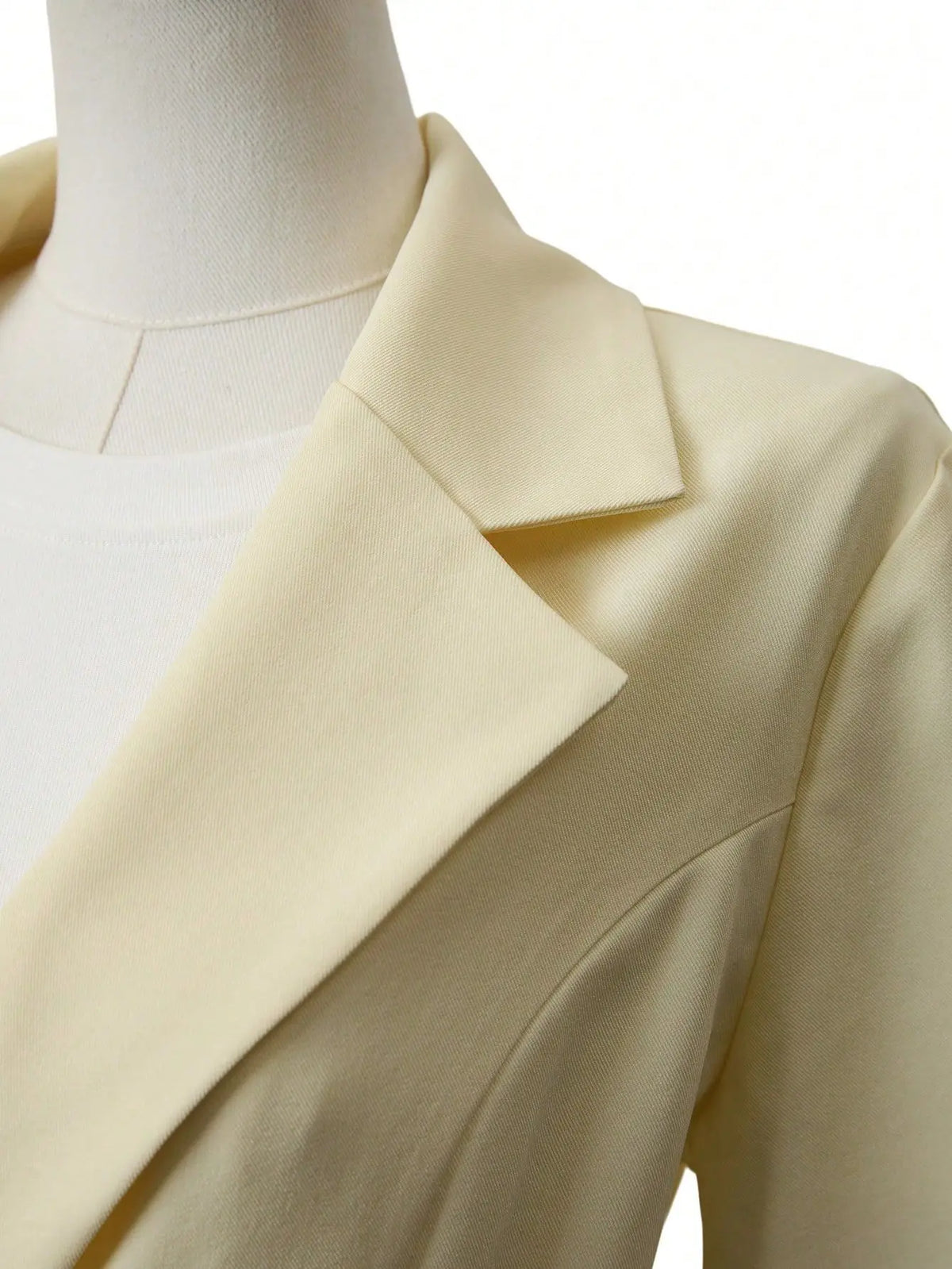 Women's Single-Button Loose Fit Suit Jacket Trans-seasonal Yellow Collar Commute Casual Polyester Fabric Fashionable