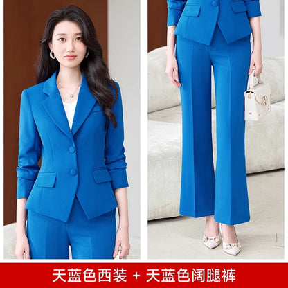 Fashionable Business Women's Outfit - Elegant Slim Fit Pants And Suit Set - Stylish New Arrival 2026