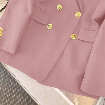 Slim Fit Women's Office Blazer High-End Casual Korean Fashion Spring Autumn New Loose Blazers Temperament Coats for Women