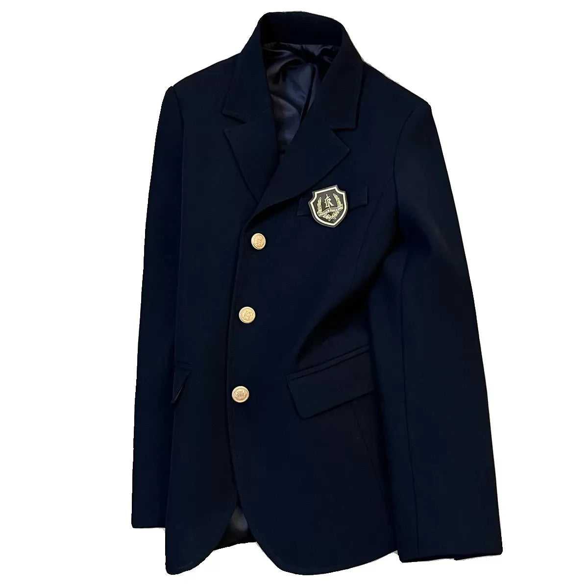 Olive Green Design Sensation College Style Women's Suit Jacket Korean Style Elegant Top Spring New Fashion Casual Nylon