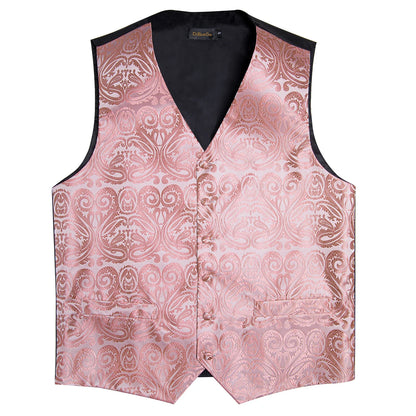 Men's Suit Vest and Tie Set – Single Breasted Waistcoat with Necktie and Pocket Square for Weddings and Business Events