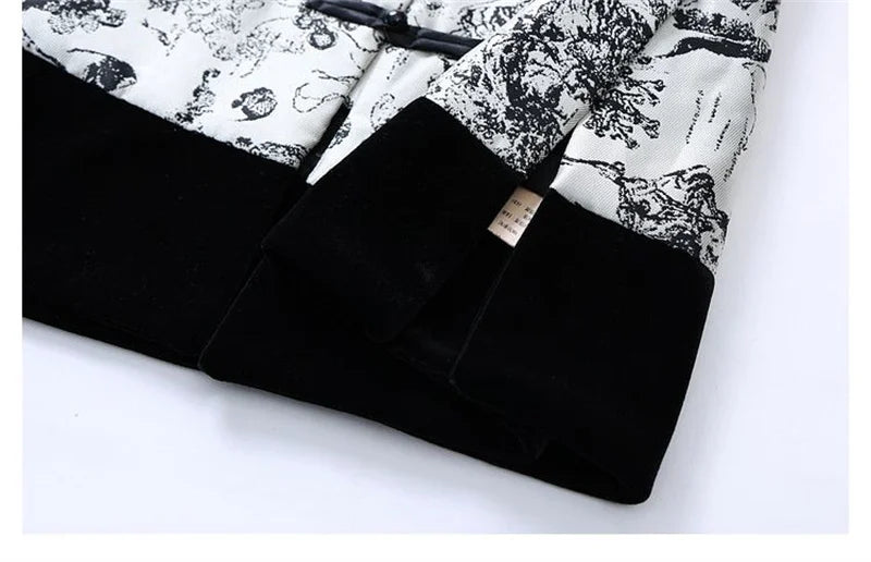 Women Light National Style Button Ink Tang Costume Coat Spring Autumn Female Sleeveless Small Coat Ladies New Chinese Style Vest
