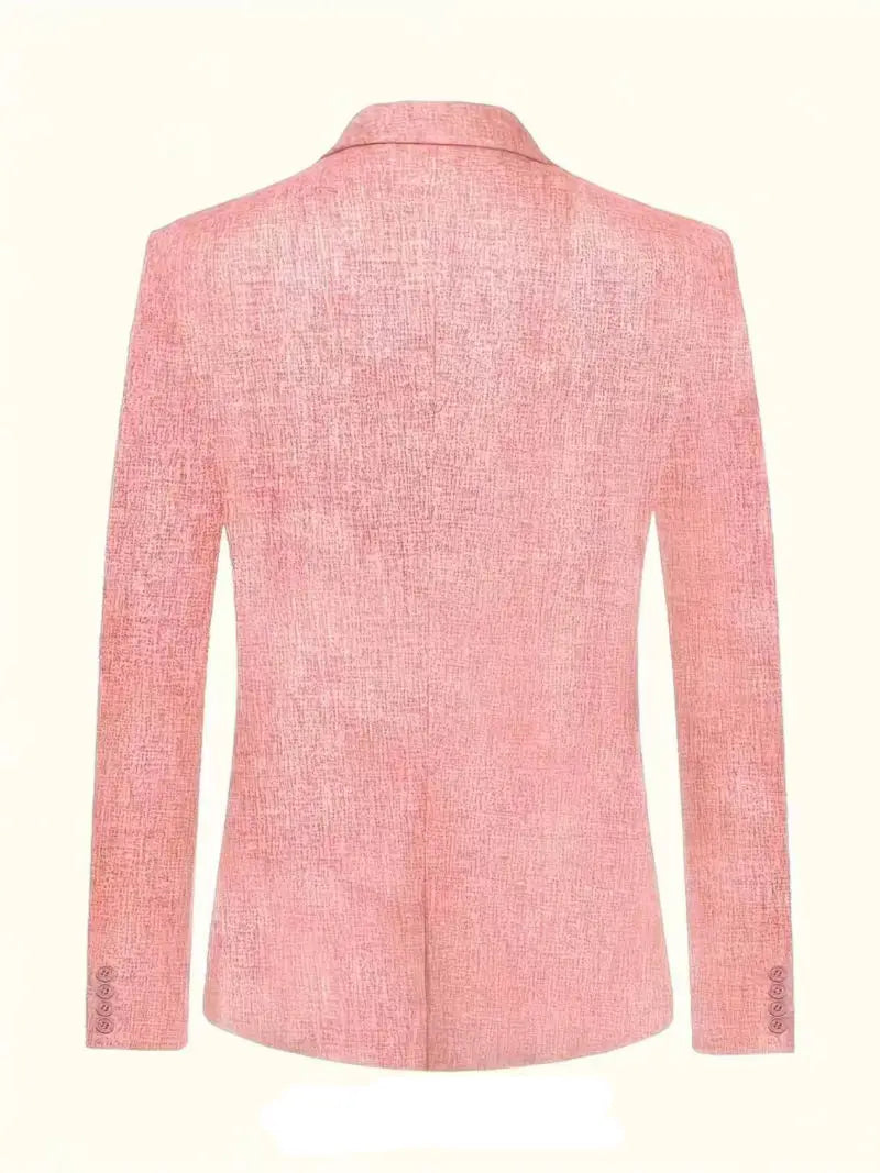 Mens Clothing 2026 Blazers Para Hombres Vintage Cotton Linen Single Button Designer Business Social Jaqueta Masculina Man Suits