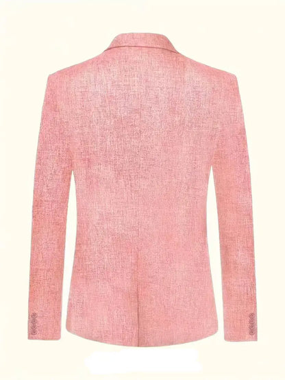 Mens Clothing 2026 Blazers Para Hombres Vintage Cotton Linen Single Button Designer Business Social Jaqueta Masculina Man Suits