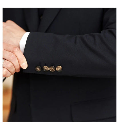 High-quality men's banquets come with a versatile and trendy business casual three-piece wedding set