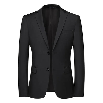 Blazer Fashionable Business Outdoor Gentleman, Trendy Solid Color Men, Formal Casual and Slimming Wedding Host Gentleman Blazer