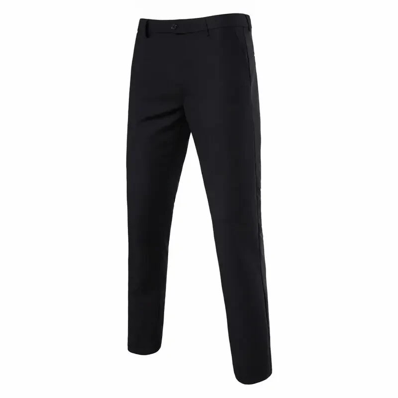 Men's 3-Piece Suit Blazer Vest Trousers Smart Casual Business Wedding British Style