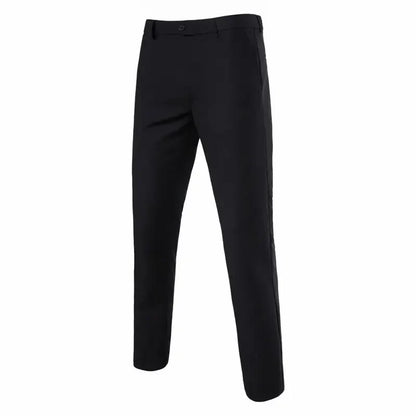 Men's 3-Piece Suit Blazer Vest Trousers Smart Casual Business Wedding British Style