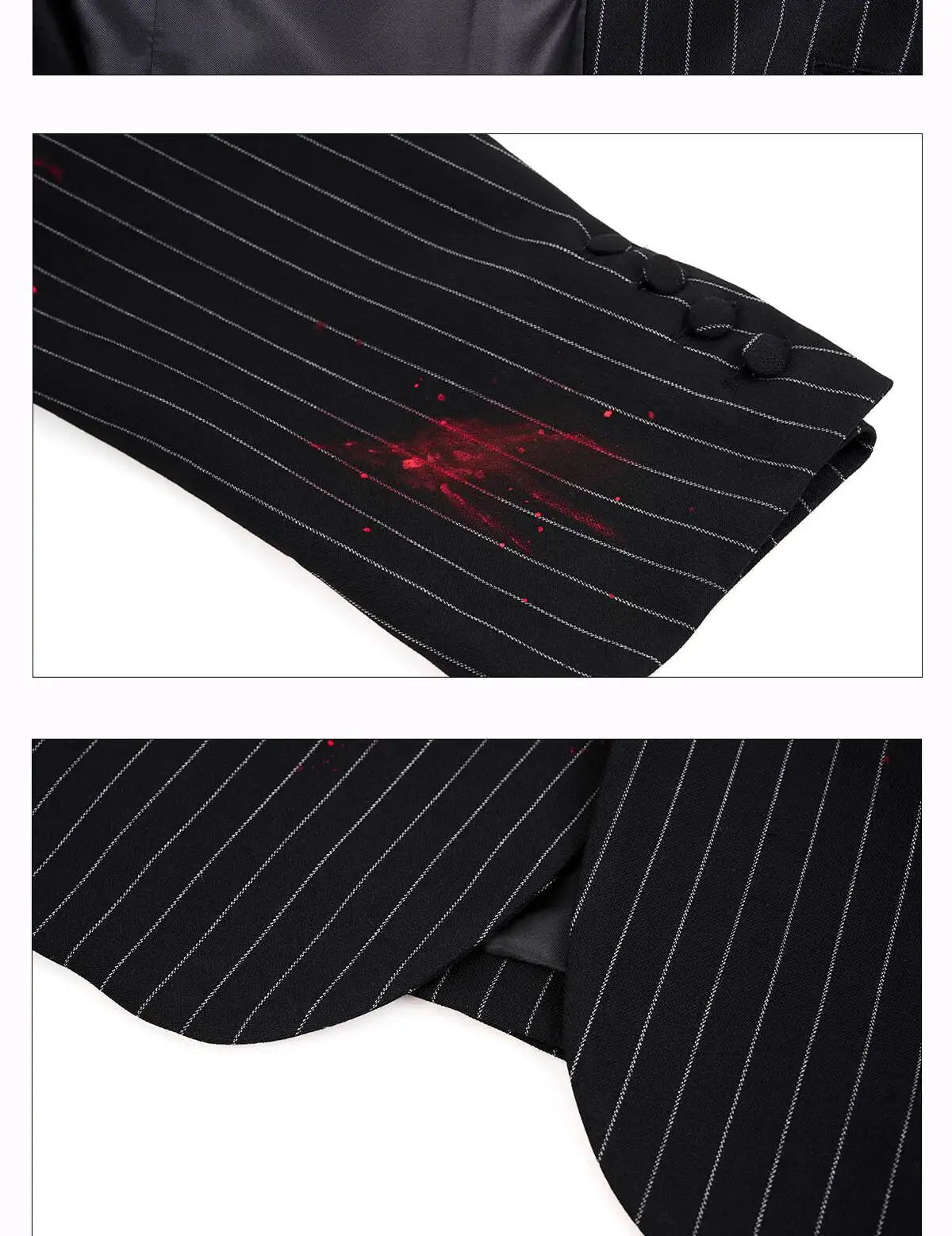 Ink Ejection Tie-dyed Pattern Stripe Printed Shoulder Pad Blazer Coat Men 2025 New Original Luxury Handsome Jacket JY4551
