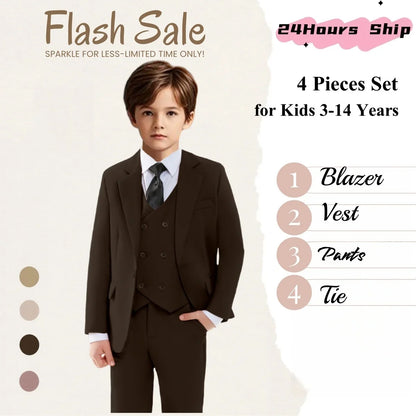 Boys Suit Set for Kids – Formal Tuxedo for Wedding, Party & Special Occasions