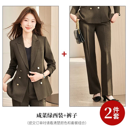 Fashionable professional women's wear. Two-piece pants + blazer, exquisite elegant, new style for spring summer 2026