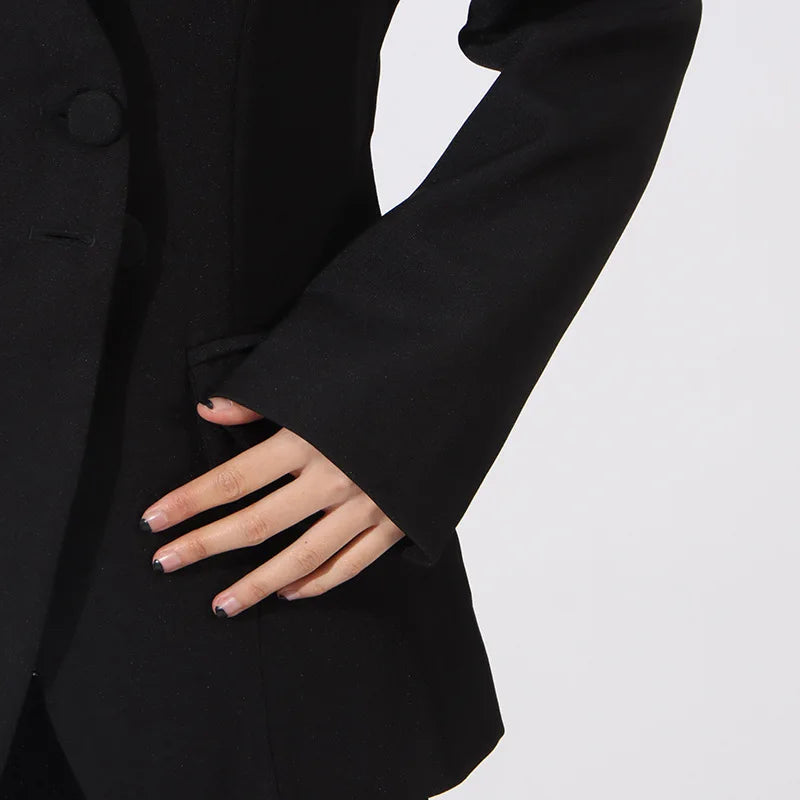 Spring Autumn New Women Blazer V-neck Single Breasted Beaded Flower High-End Slim Fit Elegant Fashion Tide Ins Coat HK16437