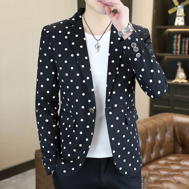 Blazer Men's Fashion Business Gentleman Groom Professional Gentleman Form-fitting Versatile Casual Formal Wear High-end Blazer