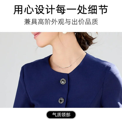 Elegant fashionable professional women's wear,  two-piece short-sleeved blazer+pants. New arrival for spring summer 2026