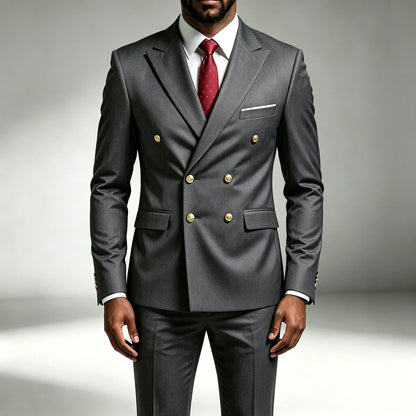 Ensemble Costumes 2 Pièces Homme : Blazer, Gilet et Pantalon, Parfait pour Réunions d'Affaires, Mariages et Cérémonies Formelles