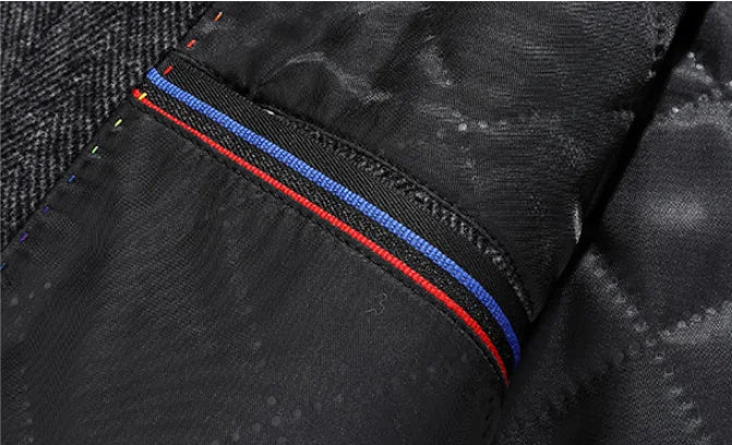 Mens Designer Knitted Wool Stretch Coat Casual Business Handsome Overcoat High Quality Fashion 2024