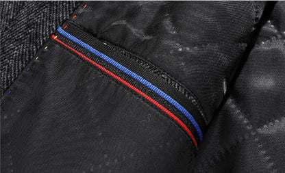Mens Designer Knitted Wool Stretch Coat Casual Business Handsome Overcoat High Quality Fashion 2024